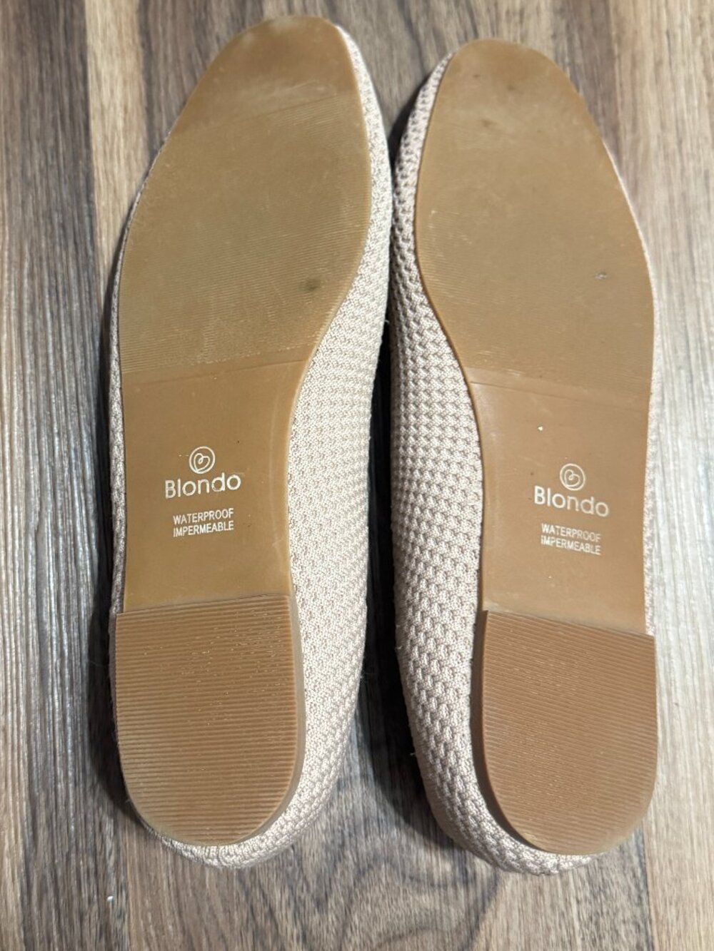 Blondo Brooklyn Women's Waterproof Knit Ballet Flats in Blush Pink Sz. 10M - Picture 5 of 5